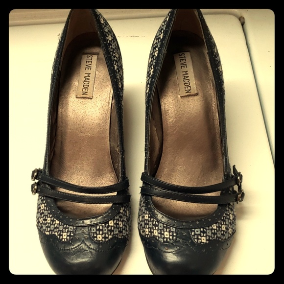 steve madden navy heels